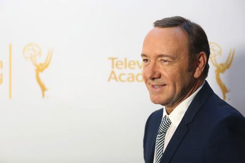 Kevin Spacey arrives at the Montage Beverly Hills for the 2014 Performers Peer Group Primetime Emmy nominee reception.