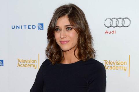 Lizzy Caplan arrives at the Performers Peer Group nominee reception in West Hollywood.