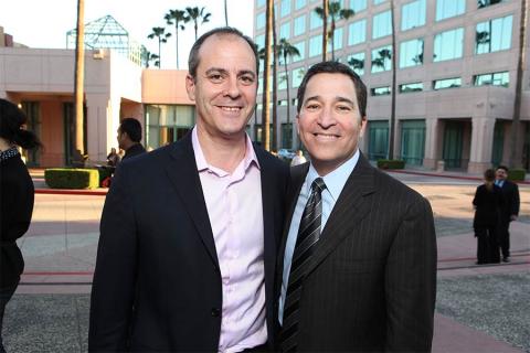 Showtime president David Nevins and Television Academy CEO Bruce Rosenblum at An Evening with Homeland.