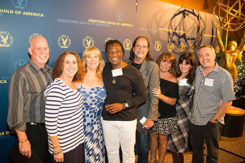 Gregg Gelfand, Julie Gelfand, Cindy Sinclair, Valdez Flagg, Glenn Weiss, Debbie Williams, Sandra Considine and Gary Natoli at the Directors Nominee Reception at the Directors Guild of America in West Hollywood, California.