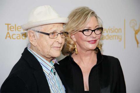 Norman and Lyn Lear on the red carpet at An Evening with Norman Lear at the Montalban Theater in Hollywood.