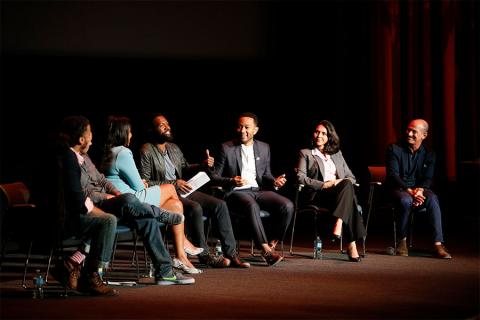 The panel discussion at Unlock Our Potential at the Television Academy's Saban Media Center, August 9, 2016. 