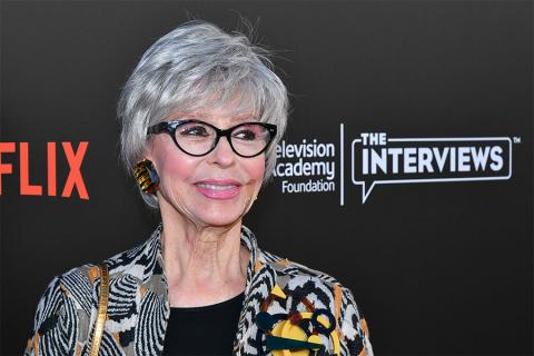 Rita Moreno arrives at The Power of TV: A Conversation with Norman Lear and One Day at a Time, presented by the Television Academy Foundation and Netflix in celebration of the Foundation's 20th Anniversary of THE INTERVIEWS: An Oral History Project, on Mo