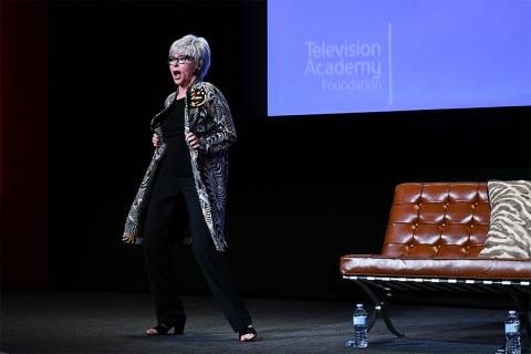 Rita Moreno onstage at The Power of TV: A Conversation with Norman Lear and One Day at a Time, presented by the Television Academy Foundation and Netflix in celebration of the Foundation's 20th Anniversary of THE INTERVIEWS: An Oral History Project, on Mo