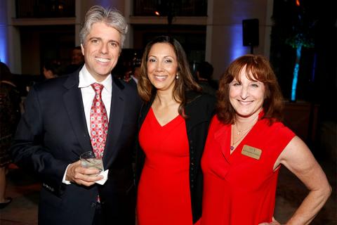 Scott Silveri, Lucia Gervino,Television Academy Honors Chair,   and Susan Nessanbaum-Goldberg, Secretery Television Academy  at the 2017 Television Academy Honors at the Montage Hotel on Thursday, June 8, 2017, in Beverly Hills, California. 