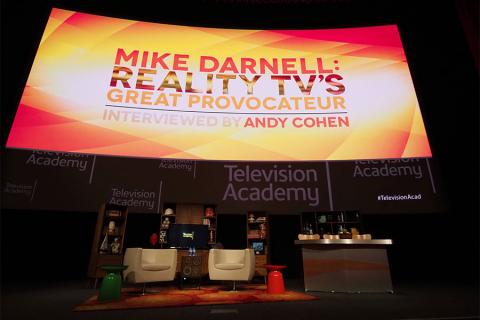 The set awaits at Mike Darnell: Reality TV's Great Provocateur at the Saban Media Center in North Hollywood, California, March 29, 2017.
