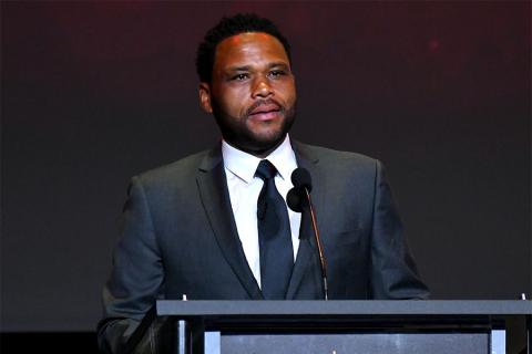 Host Anthony Anderson on stage at the 38th College Television Awards presented by the Television Academy Foundation at the Saban Media Center on Wednesday, May 24, 2017, in the NoHo Arts District in Los Angeles. 