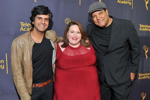 Siddhartha Khosla, Chrissy Metz, and Chris Pierce at WORDS + MUSIC, presented Thursday, June 29, 2017 at the Television Academy's Wolf Theatre at the Saban Media Center in North Hollywood, California.