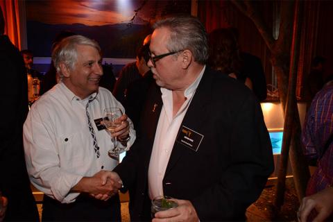 Stuart Bass and Kevin Pike at the Picture Editors Nominee Reception in North Hollywood, California.