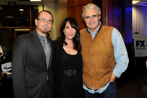 Kurt Sutter, Katey Sagal and Michael Nouri at An Evening with Sons of Anarchy.