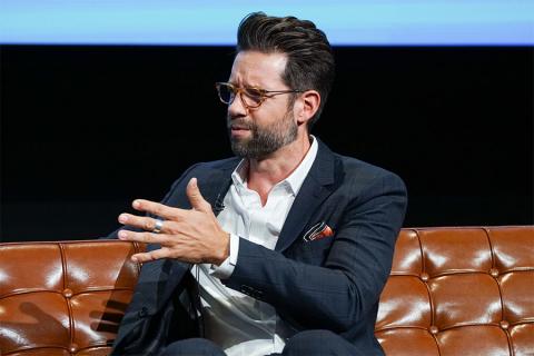 Todd Grinnell onstage at The Power of TV: A Conversation with Norman Lear and One Day at a Time, presented by the Television Academy Foundation and Netflix in celebration of the Foundation's 20th Anniversary of THE INTERVIEWS: An Oral History Project, on 