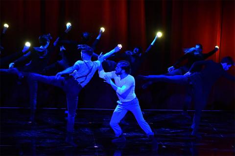 Travis Wall choreography at "Whose Dance Is It Anyway?" February 16, 2017, at the Saban Media Center in North Nollywood, California.