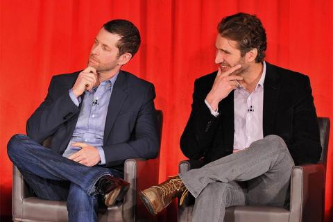 Executive producers D. B. Weiss and David Banioff onstage at An Evening with Game of Thrones.