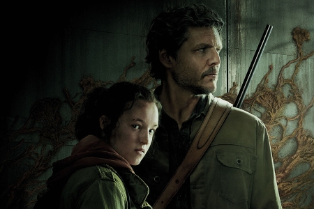 Bella Ramsey and Pedro Pascal travel together in The Last of Us