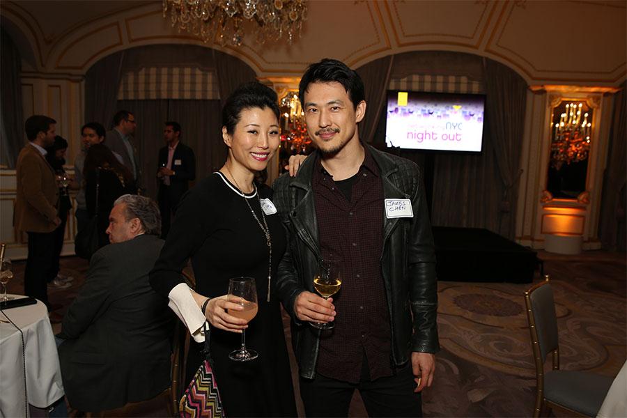 Deborah S Craig And James Chen At Television Academy S Networking