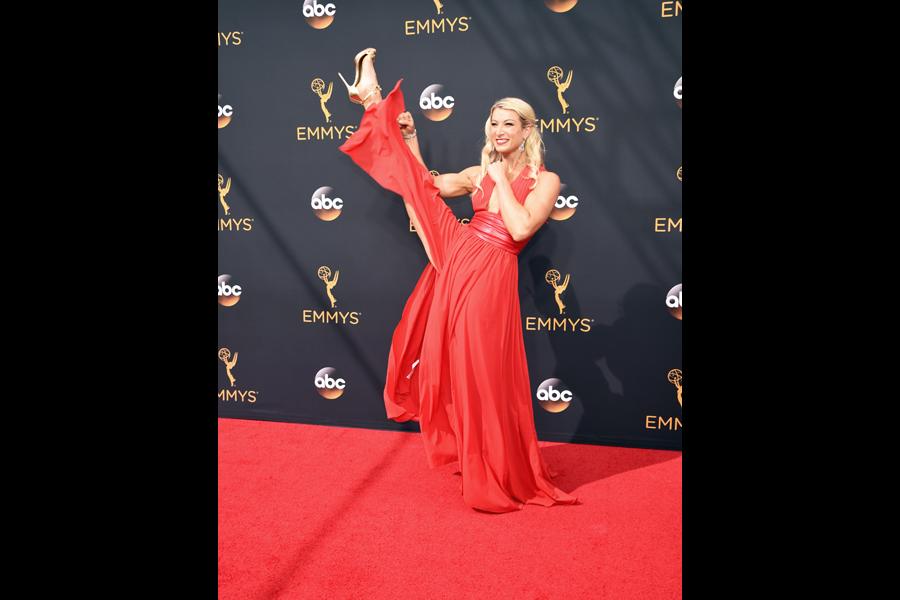 Jessie Graff on the red carpet the Primetime Emmys. | Television Academy